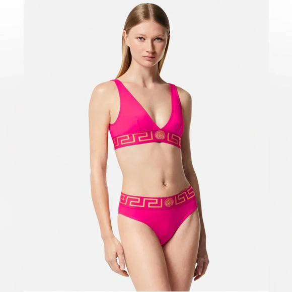 Versace Greca Border Bikini Bottoms - Picture 3 of 5